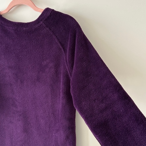 Charter Club Purple Plush Fleece Crewneck Top - Picture 14 of 16